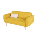 Auris Sofa 2 Seater - Pink Pillow  - Yellow