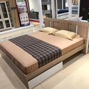 Sacha Bed 5ft- Solid Oak/White