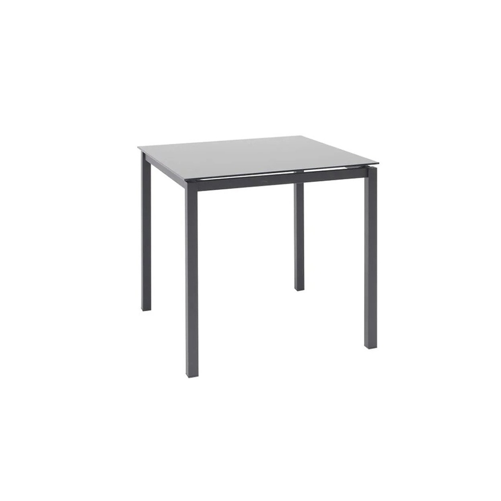 Ruber -Dining Table-Black Glass