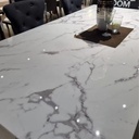 Actory Dining Table-A210-Marble White Stone