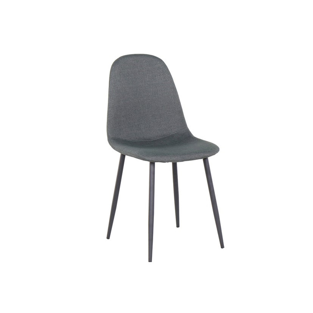 Lalada Chair-Black Steel/Dark Grey