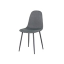 Lalada Chair-Black Steel/Dark Grey