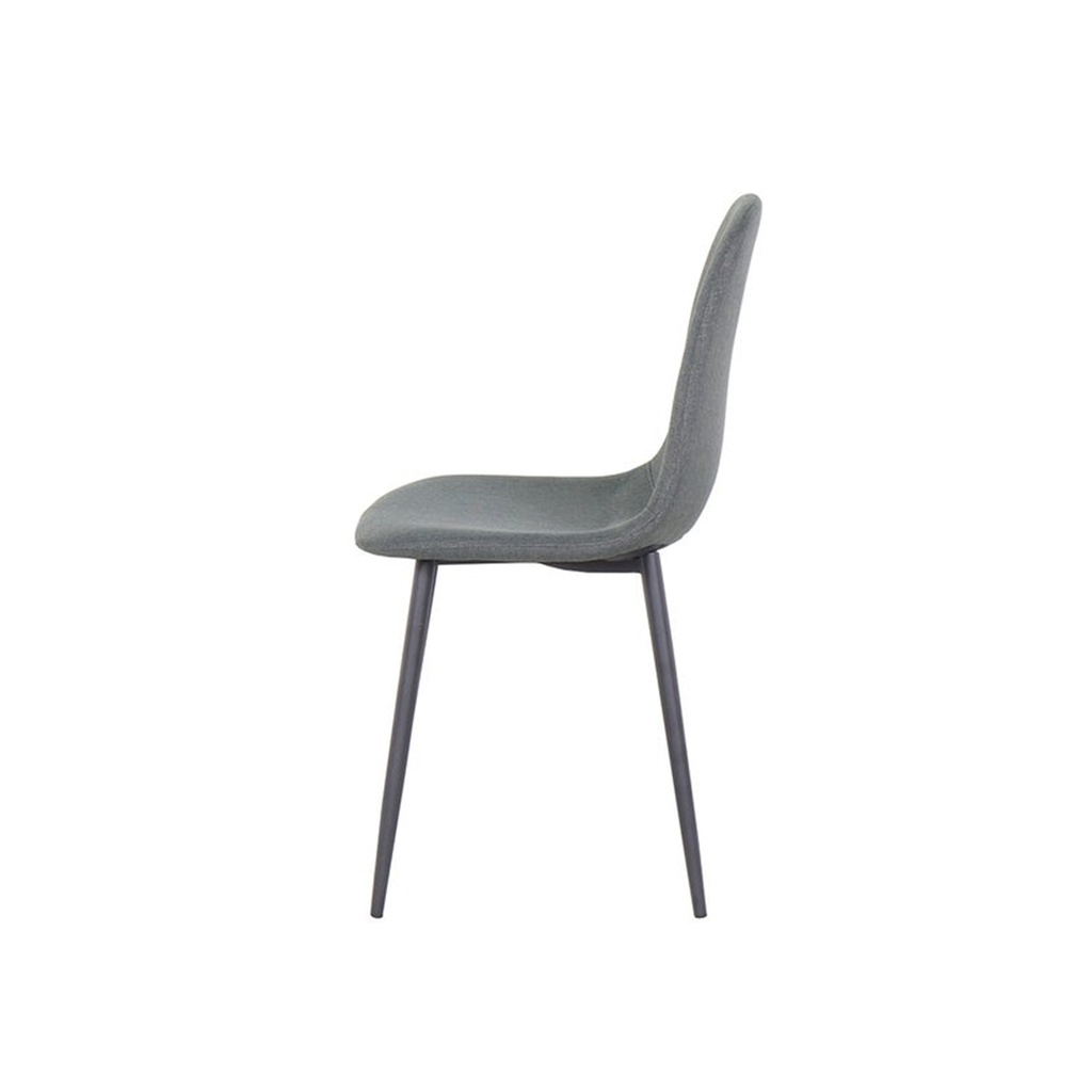 Lalada Chair-Black Steel/Dark Grey