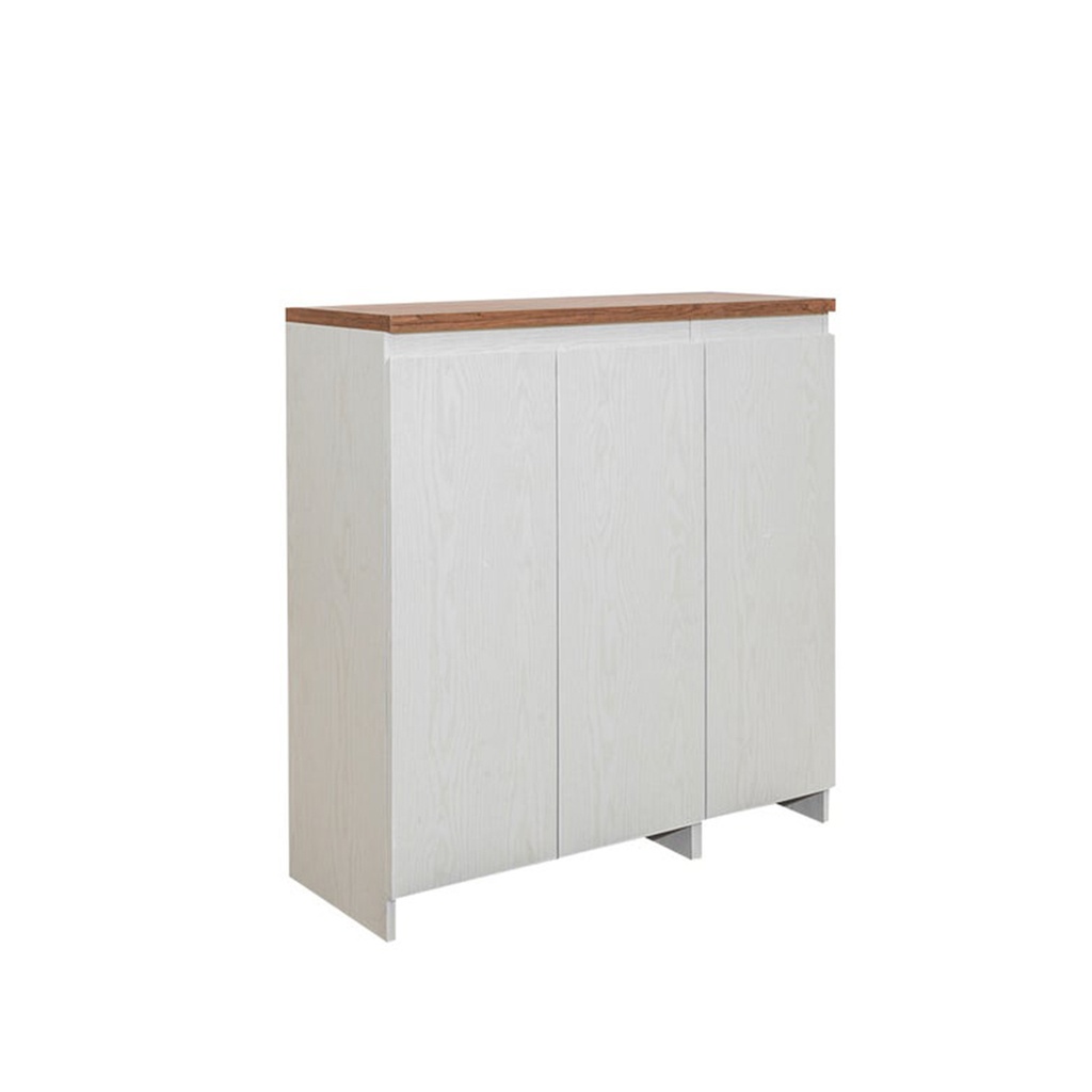 Ganso Shoe Cabinet 90-White Splinter/Claretchery