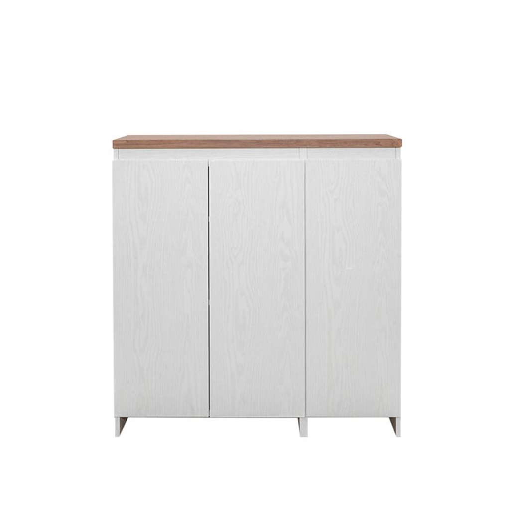 Ganso Shoe Cabinet 90-White Splinter/Claretchery