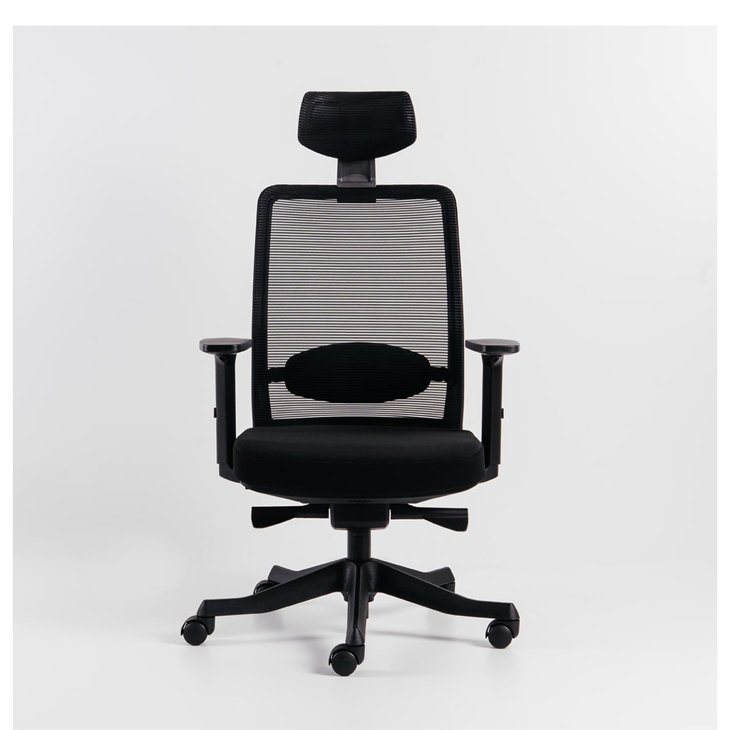 Merryfair Anggun High Back Office Chair - PVC Leather S-Black/B-SM01