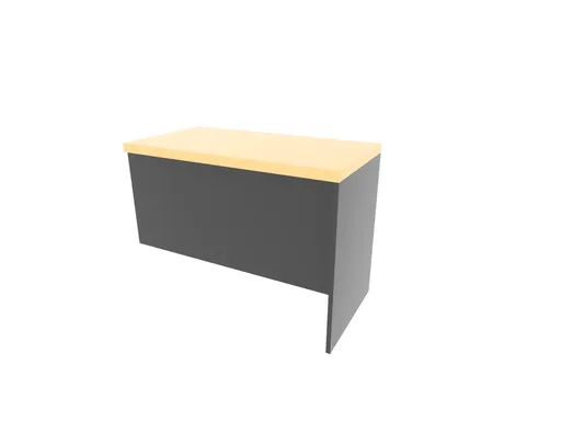 Access Office Executive Desk 150cm + Right Sidereturn 100cm wide With Moveable cabinet - Maple (2)