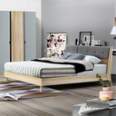 Bente - F Bed 5ft - Lindberg Oak/Grey