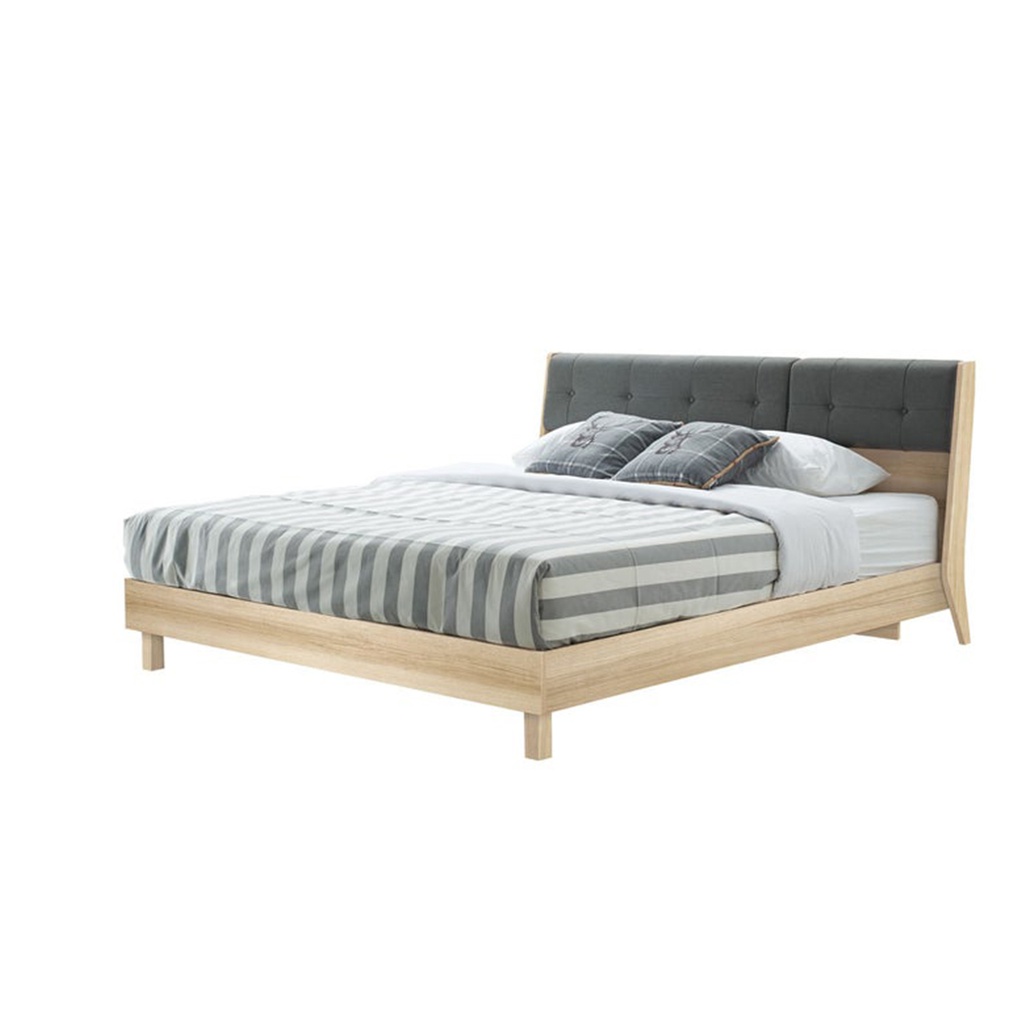 Bente - F Bed 5ft - Lindberg Oak/Grey