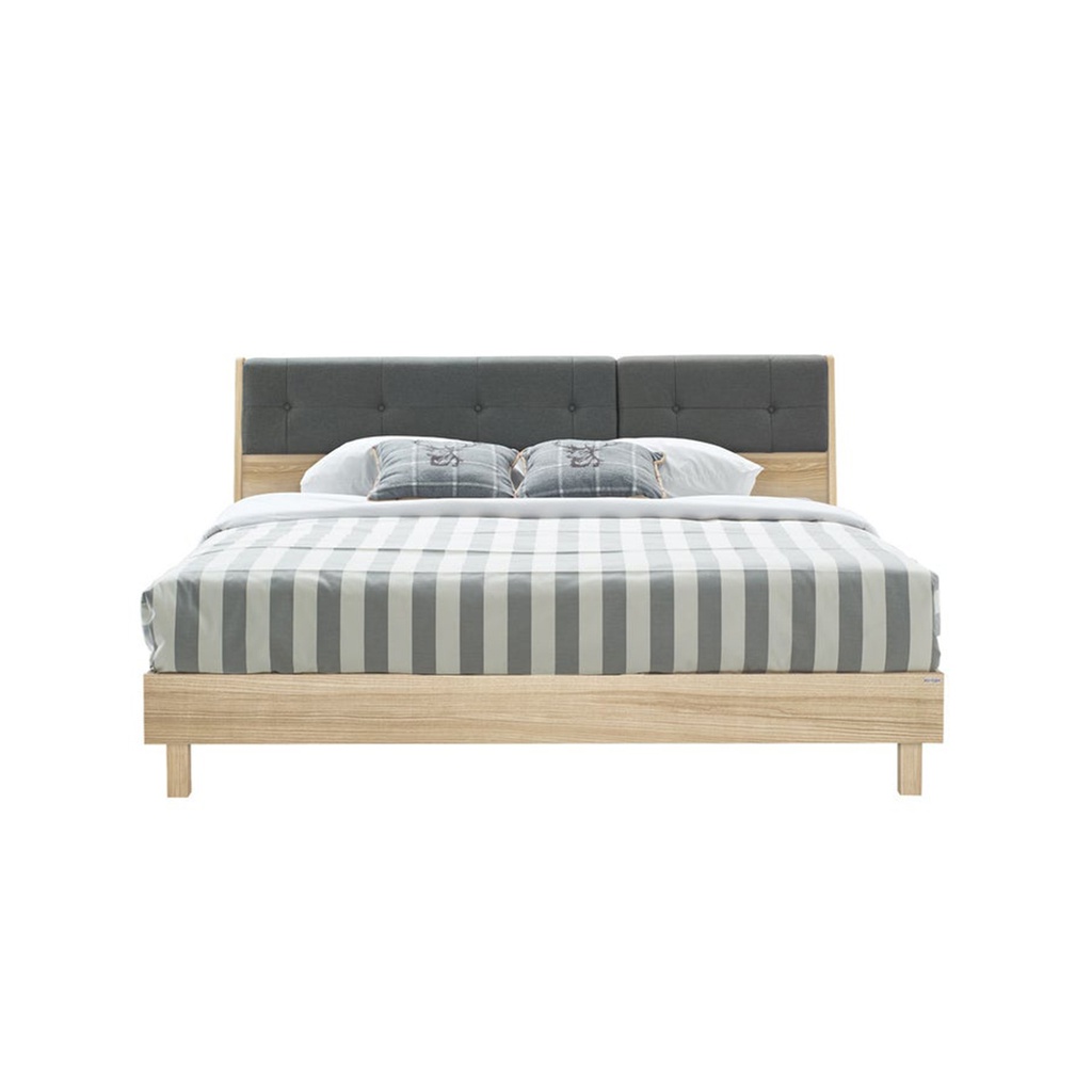 Bente - F Bed 5ft - Lindberg Oak/Grey