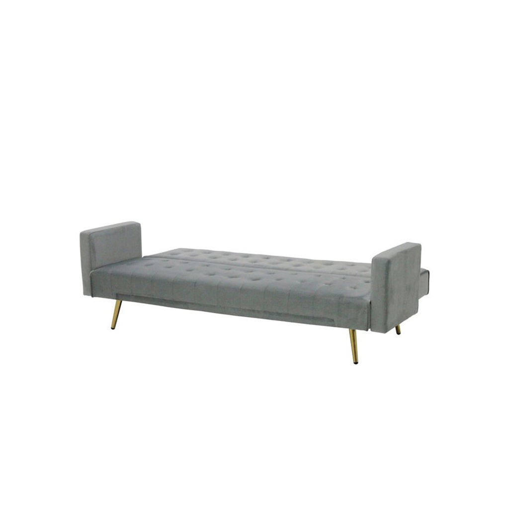 Miile Sofa Bed -Gold Steel/ Gray Velvet