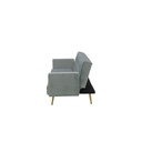 Miile Sofa Bed -Gold Steel/ Gray Velvet