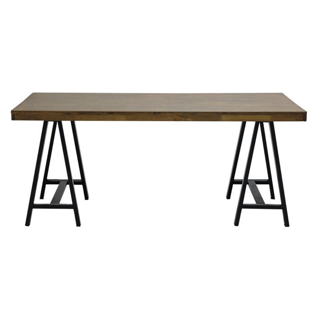 Goblin - A Dining Table - Natural Wood/Steel Black