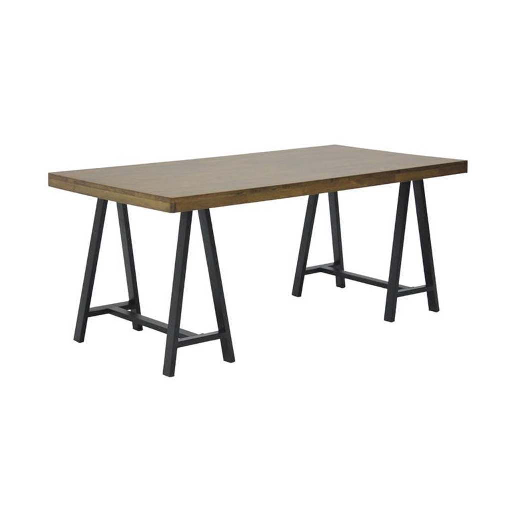 Goblin - A Dining Table - Natural Wood/Steel Black