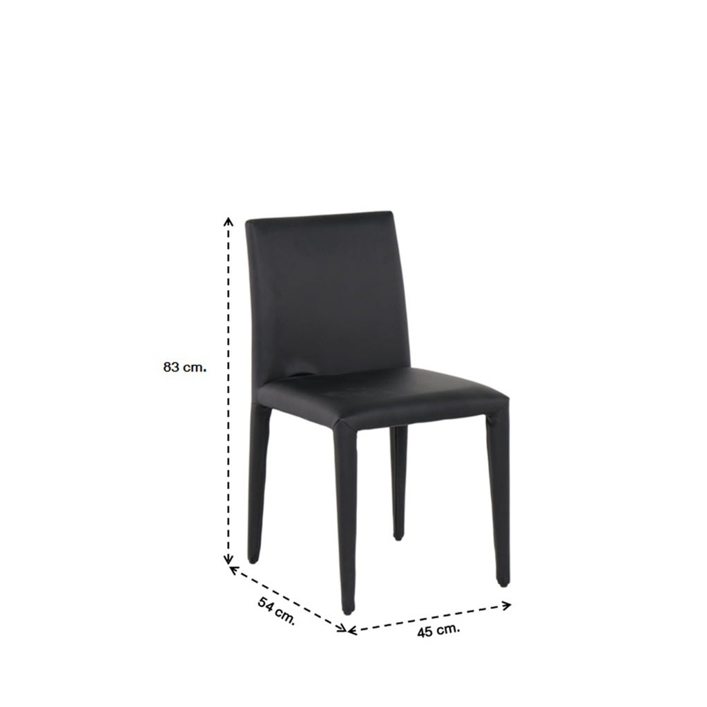 Yadra Dining Chair #B25 - PU Black