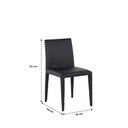 Yadra Dining Chair #B25 - PU Black