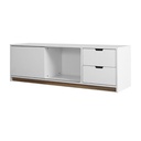 KC- Play Whitie Sideboard TV140 - White/Lindberg Oak