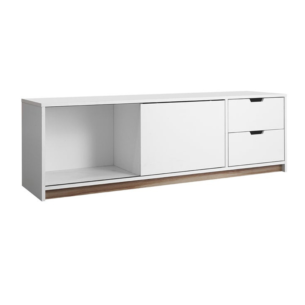 KC- Play Whitie Sideboard TV140 - White/Lindberg Oak