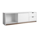 KC- Play Whitie Sideboard TV140 - White/Lindberg Oak