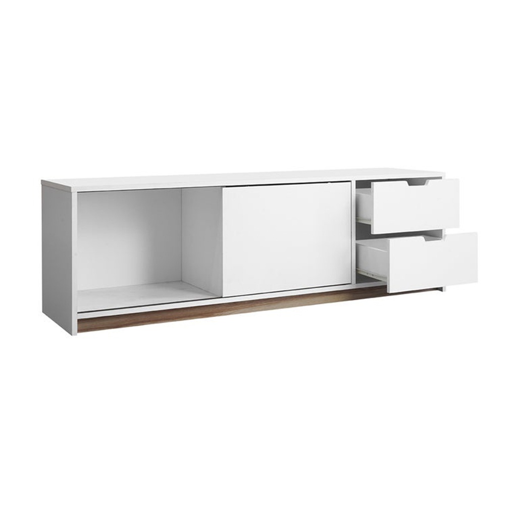 KC- Play Whitie Sideboard TV140 - White/Lindberg Oak