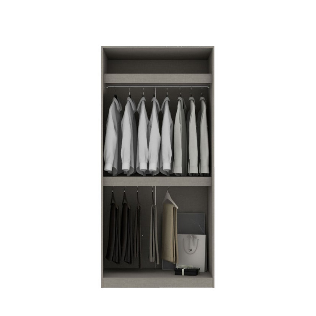 Blox Wardrobe 100-60-210/OP-B/Door DE01 - Clinen/Legato