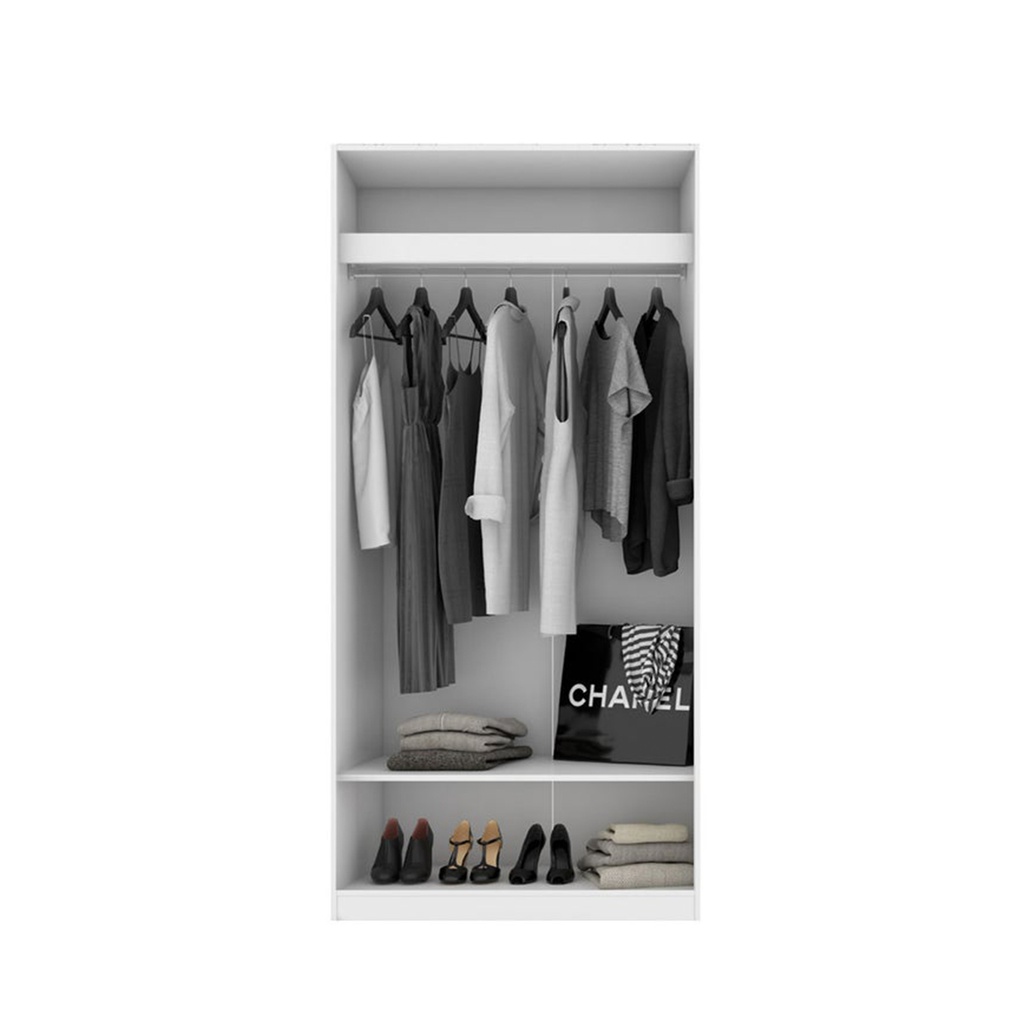 Blox Wardrobe 100-60-210/OP-A/Door02 - White