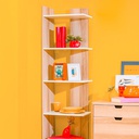 KC-Play Peak-L Shelf C45-White/Lindberg Oak