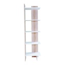 KC-Play Peak-L Shelf C45-White/Lindberg Oak