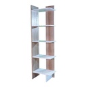 KC-Play Peak-L Shelf C45-White/Lindberg Oak