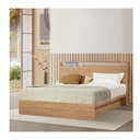 Looms Kyoto Bed 5ft - Solid Oak/White