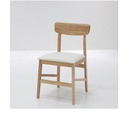 Yada-B Dining Chair-Rubber Wood/SL White