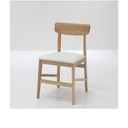 Yada-B Dining Chair-Rubber Wood/SL White