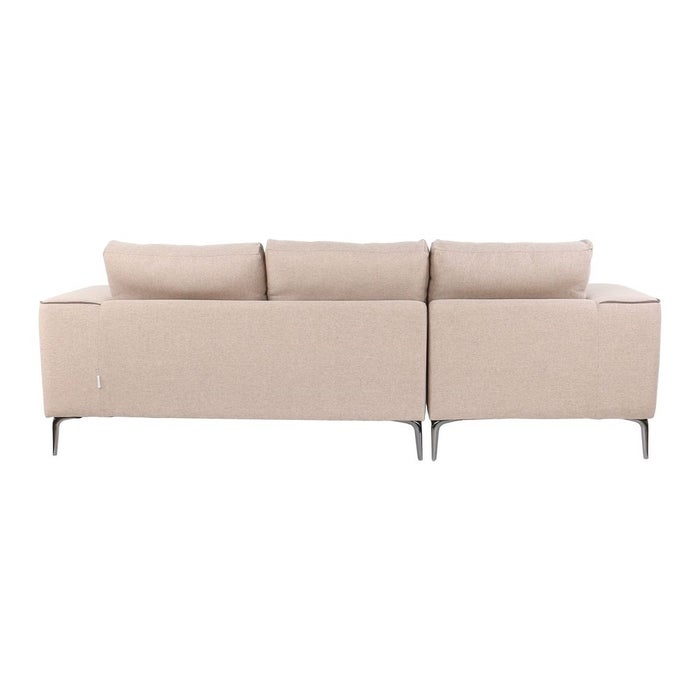 Galin Sofa - Left Corner - Black/Brown Fabric