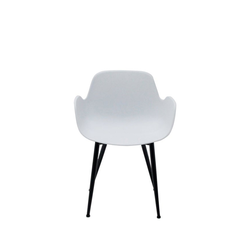 Timson-B Dining Chair-Steel Black/White