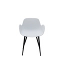 Timson-B Dining Chair-Steel Black/White