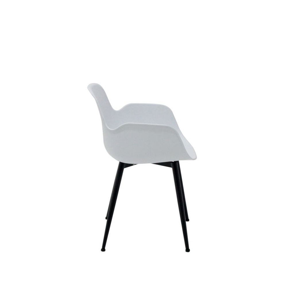 Timson-B Dining Chair-Steel Black/White