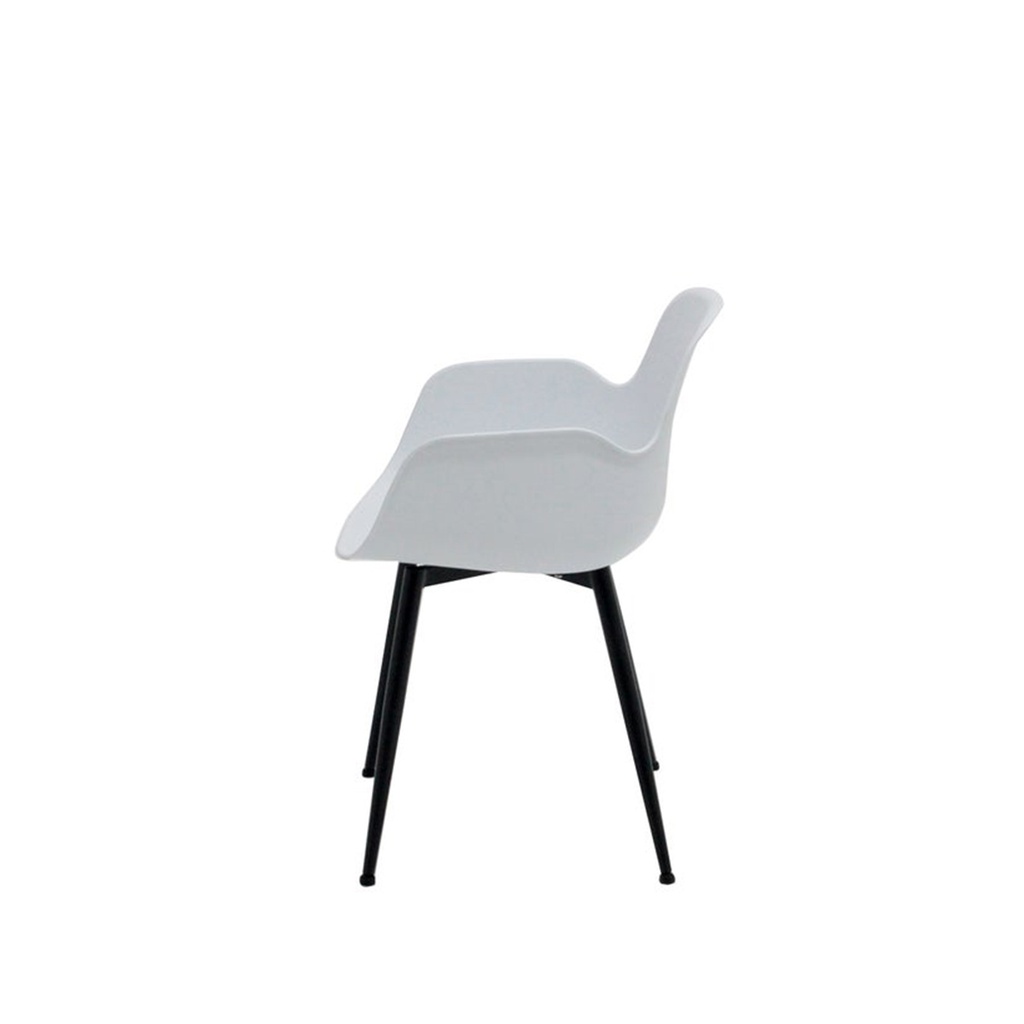 Timson-B Dining Chair-Steel Black/White