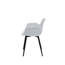 Timson-B Dining Chair-Steel Black/White