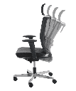 Merryfair Forte High Back Office Chair - Black - Polished Aluminum Base - 969YMA69NP