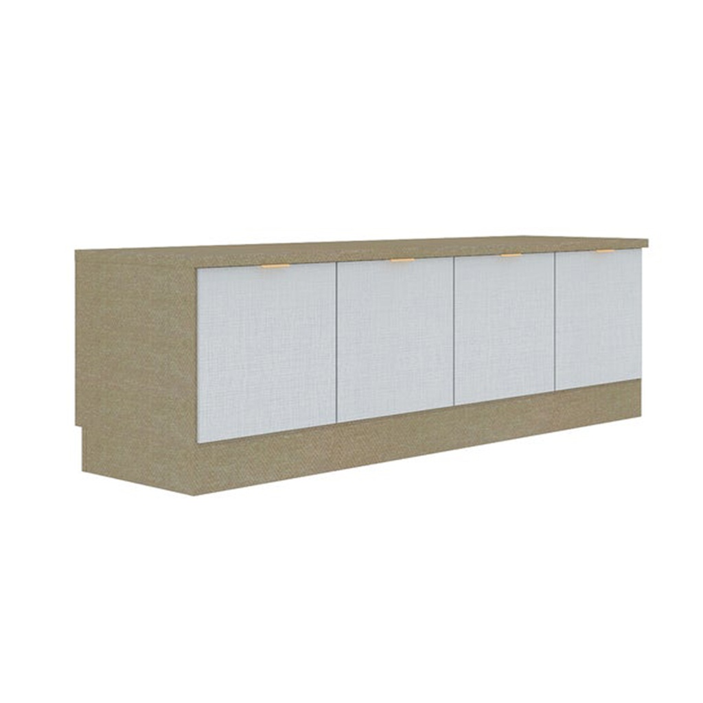 Contini Plus Sideboard TV160/DE01-Cream Linen/White Llines