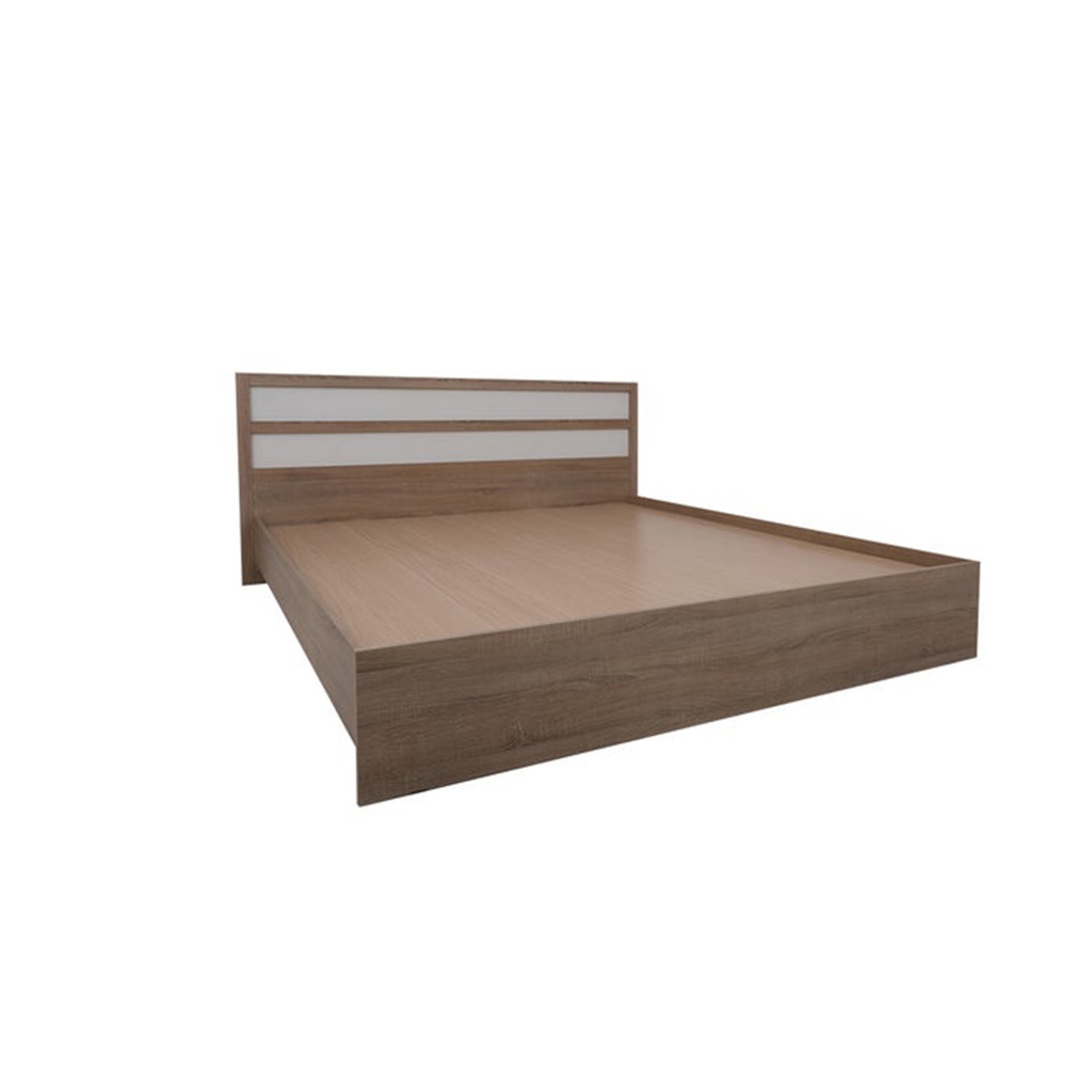 Malfoy Bed 5ft - Solid Oak/White