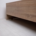 Malfoy Bed 5ft - Solid Oak/White