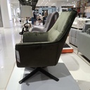 Altic Arm Chair - Black Steel - Dark Green Velvet