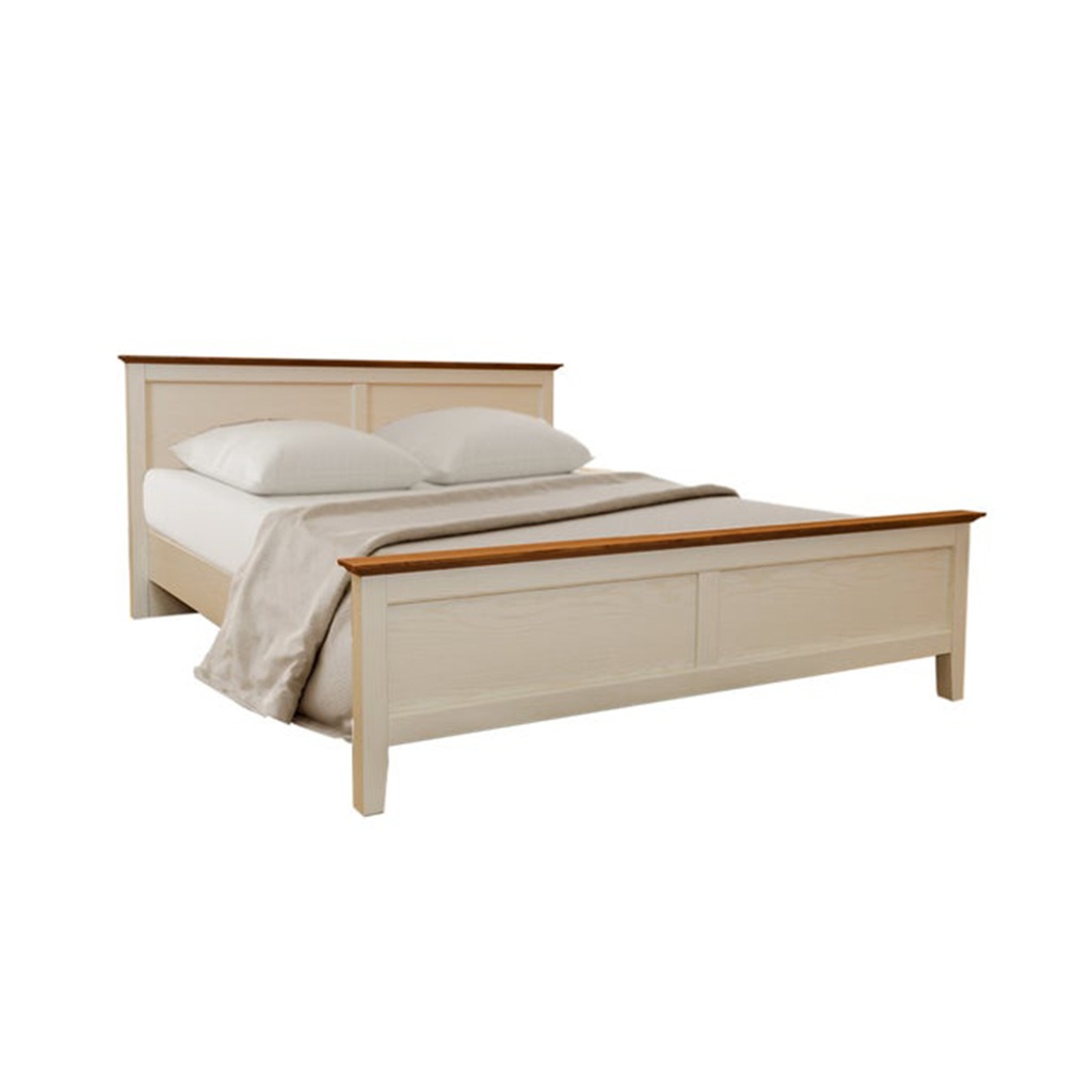 Ganso Bed 5ft-White/Claretchery
