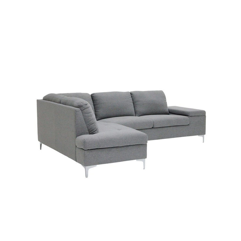 Nomance Sofa Left Corner-Chrome/Gray