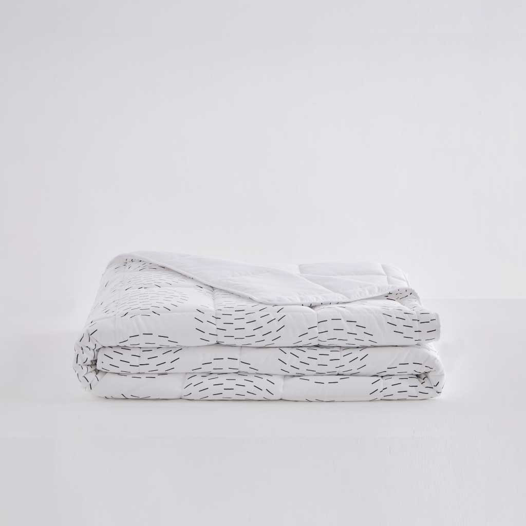[CO-KS-BROOKLYN-02W] Lotus Attitude Brooklyn - Comforter 90"x100" - LTA-CT-BROOKLYN-BR02W