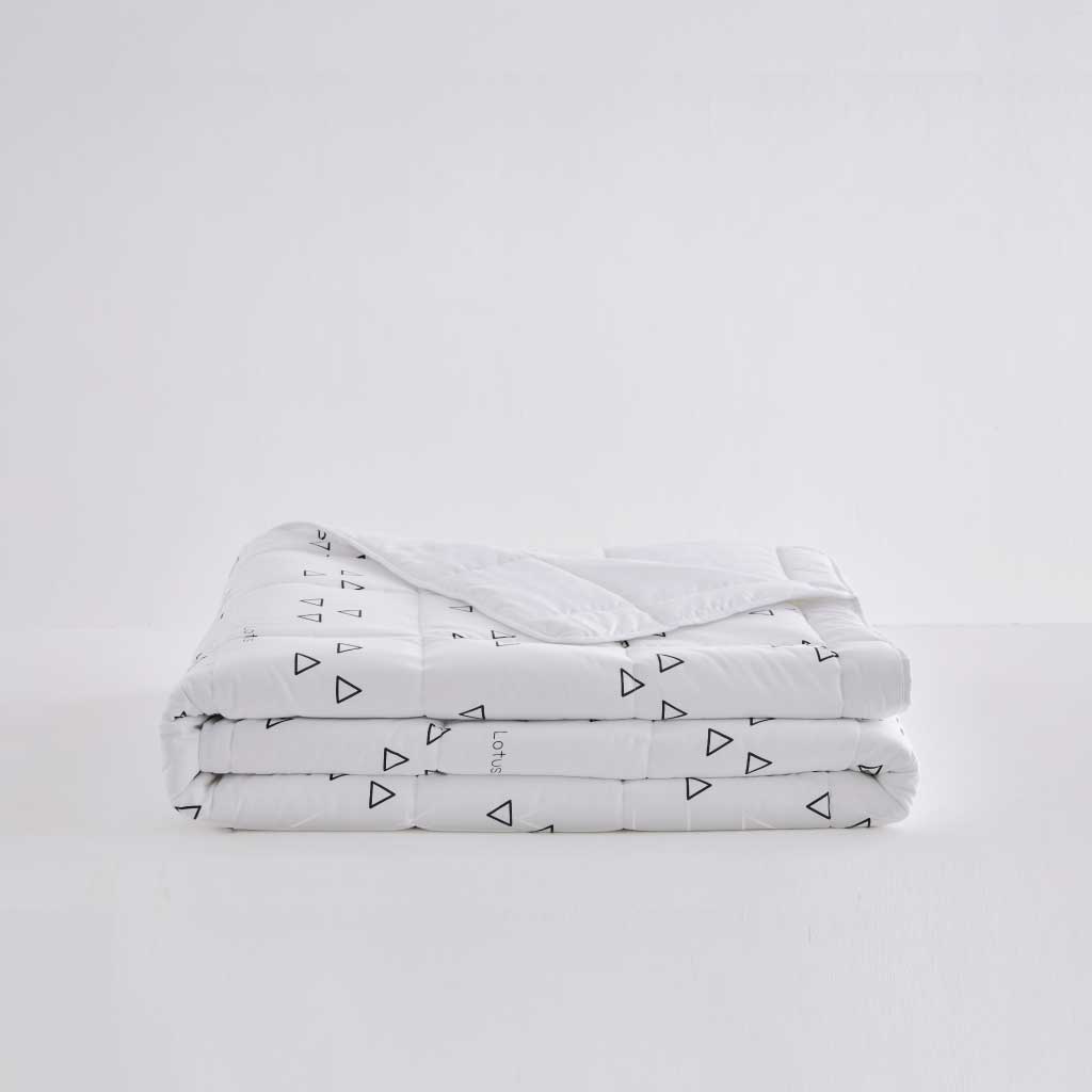 [CO-KS-BROOKLYN-03W] Lotus Attitude Brooklyn - Comforter 90"x100" - LTA-CT-BROOKLYN-BR03W