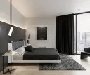 Keith Bed 5ft-Square Matt/Grey Fabric
