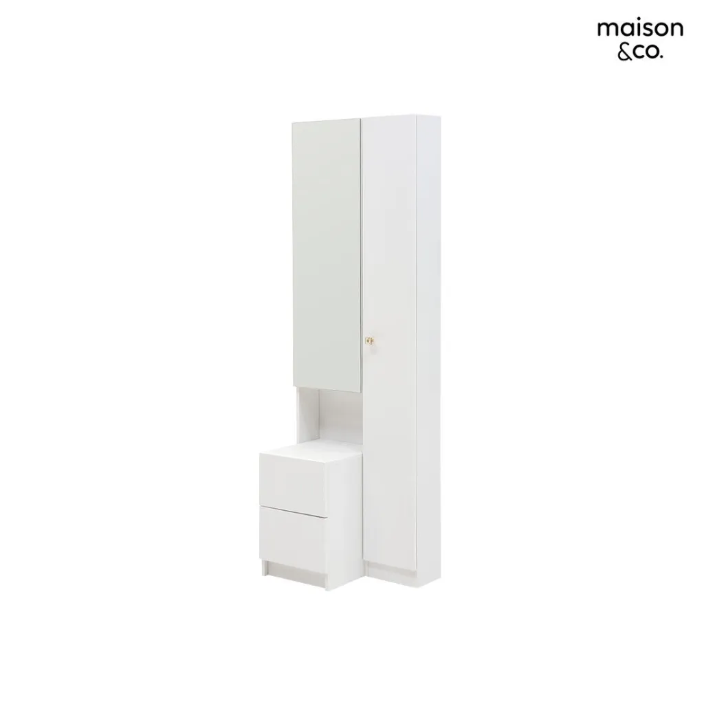 [19243096] Mira Dressing Table DT60-Stand/Snow White