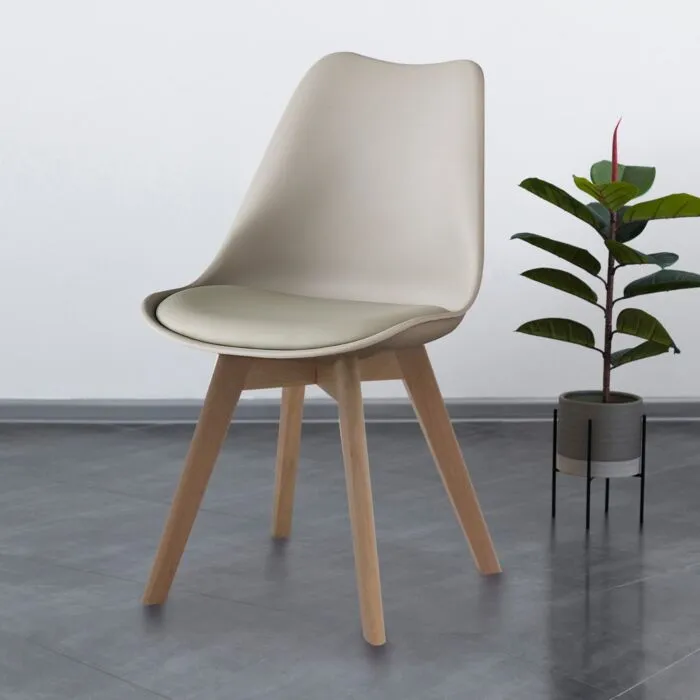 [19196007] Lifely Dining Chair/Beech Grey/SL Grey